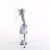 Pleaser - FLAMINGO827RS Sandale à bride à la cheville, Pole dance chaussures - Transparent/Transparent Product image